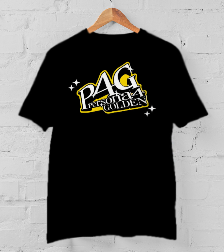 P4G Persona 4 Golden Logo With Stars T-Shirt