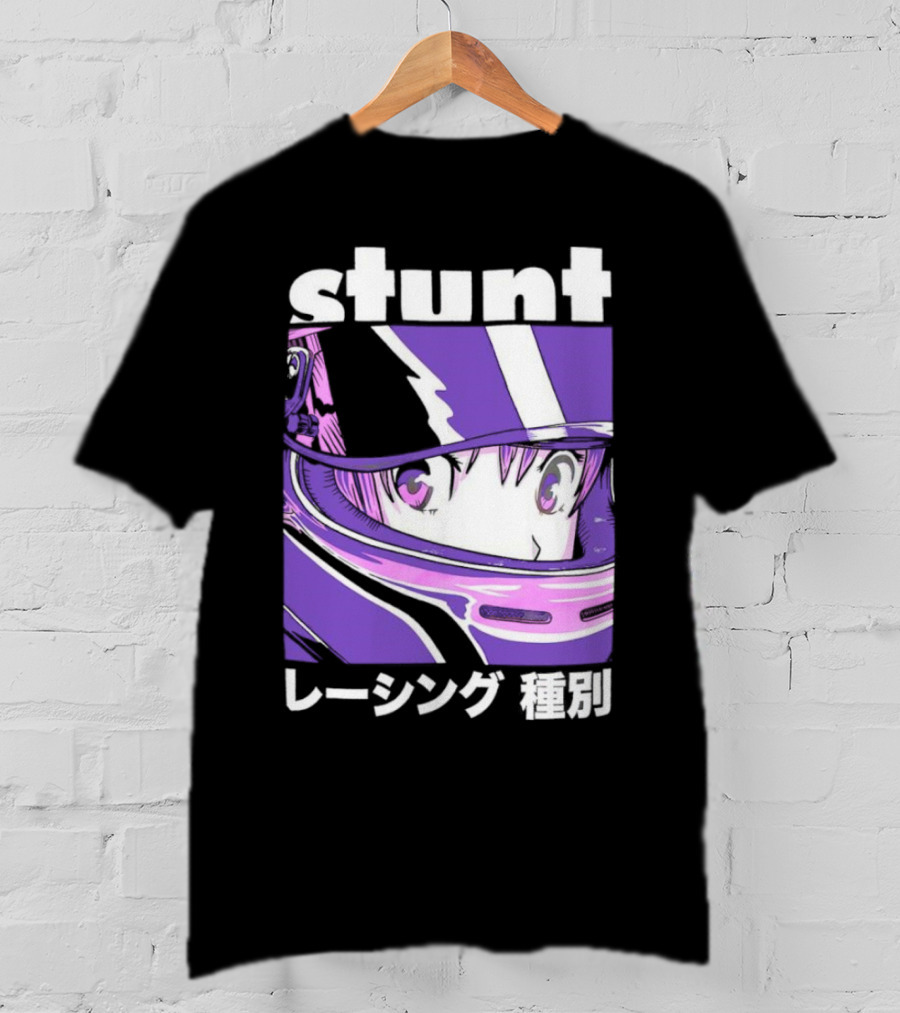 Stunt Anime Style Racing Helmet T-Shirt