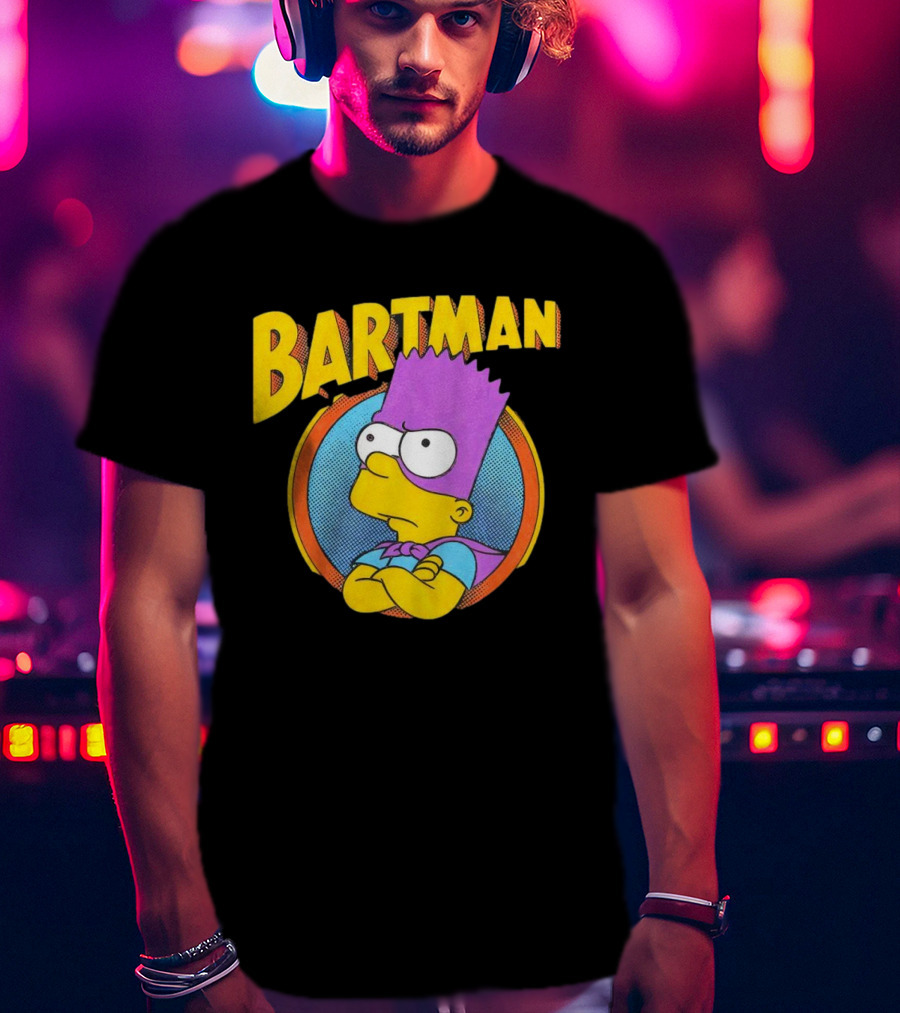 Bartman Simpsons Cartoon Superhero Iconic Character T-Shirt