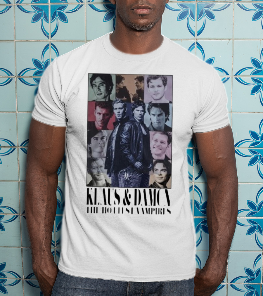 Klaus And Damon The Hottest Vampires Eras Tour T-Shirt