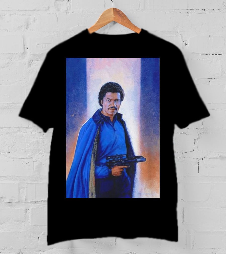 Lando Calrissian Holding Blaster Star Wars Character T-Shirt