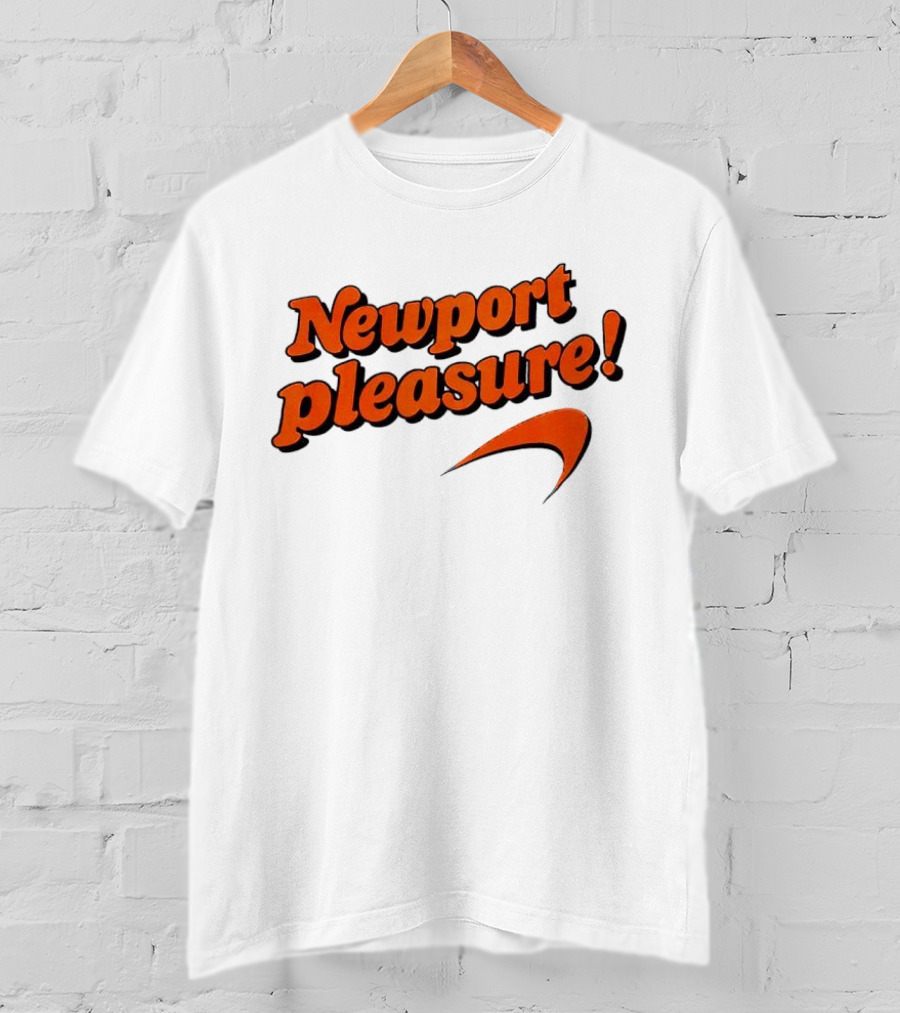 Newport Pleasure Iconic Orange Curve T-Shirt