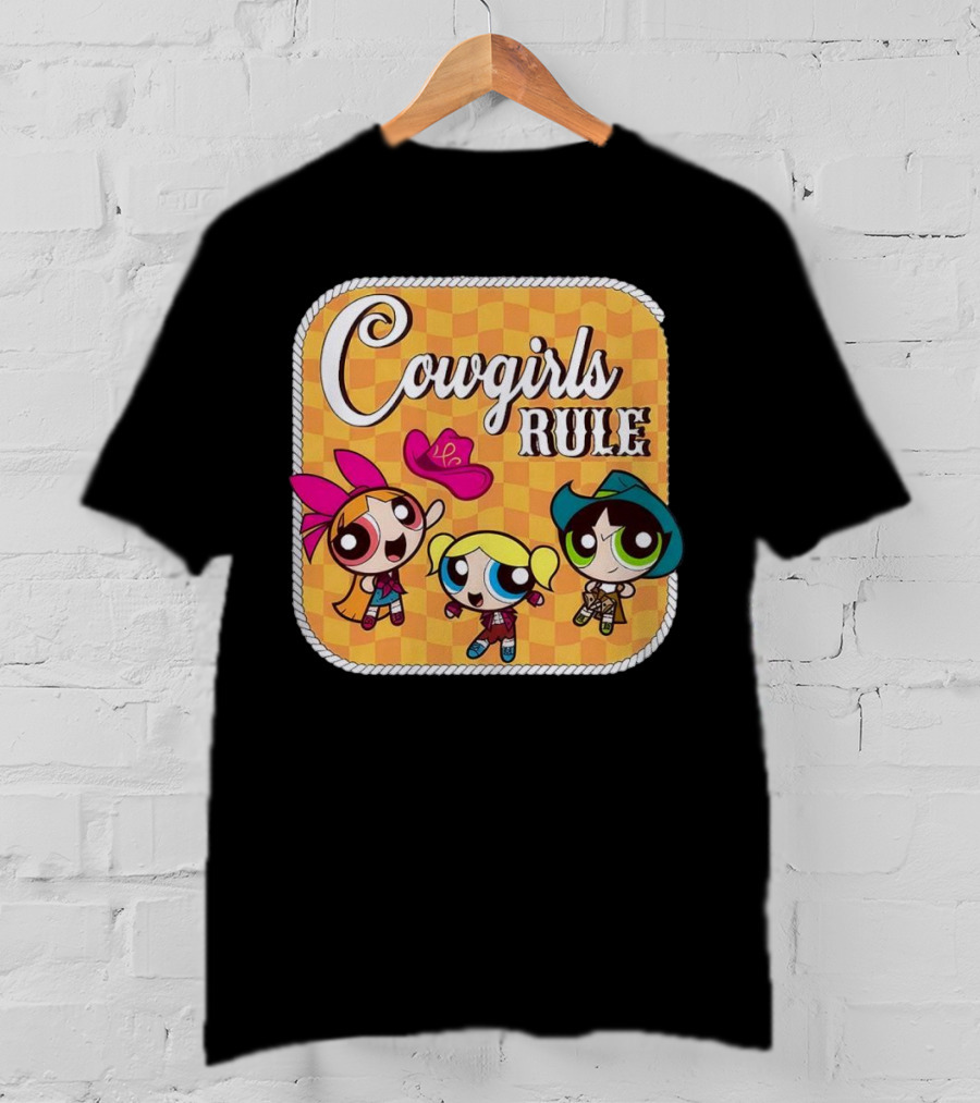 Cowgirls Rule Powerpuff Girls Western T-Shirt