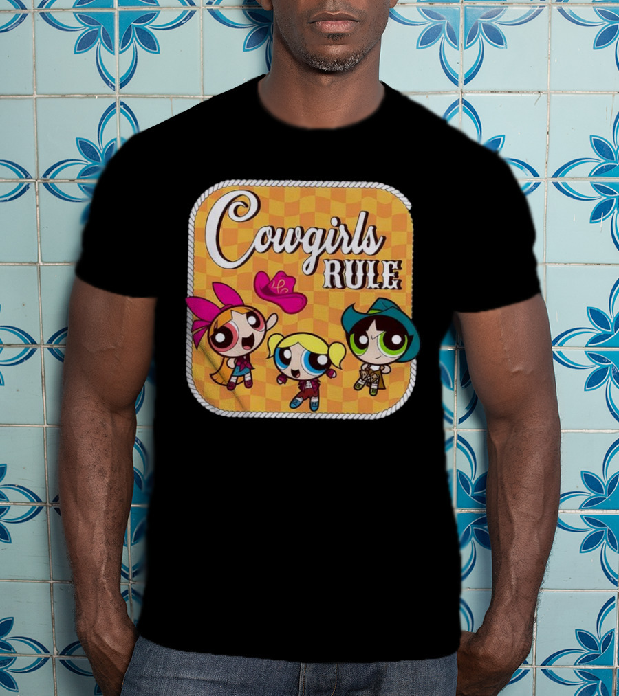 Cowgirls Rule Powerpuff Girls Western T-Shirt