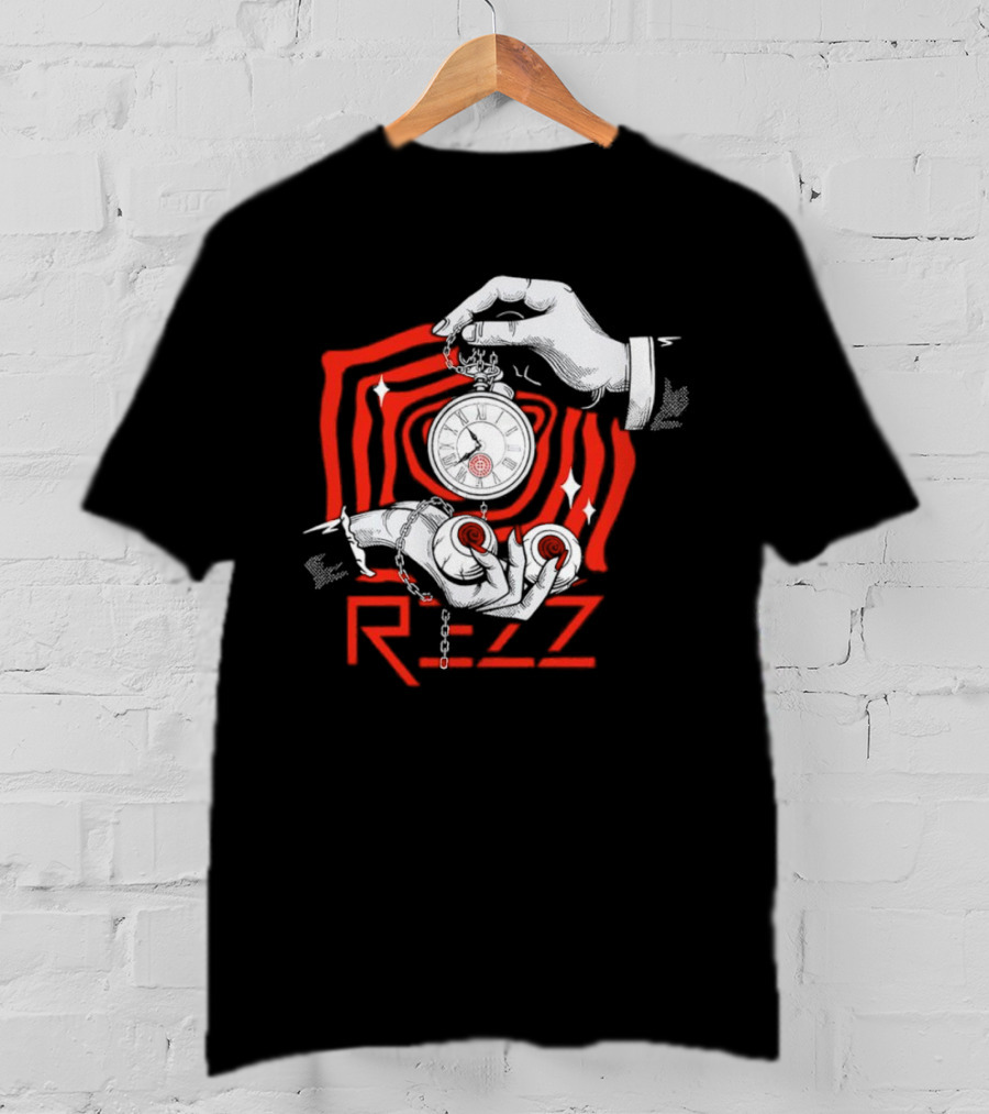 Rezz Hypnotic Timepiece Artwork With Pocket Watch And Optical Illusion T-Shirt