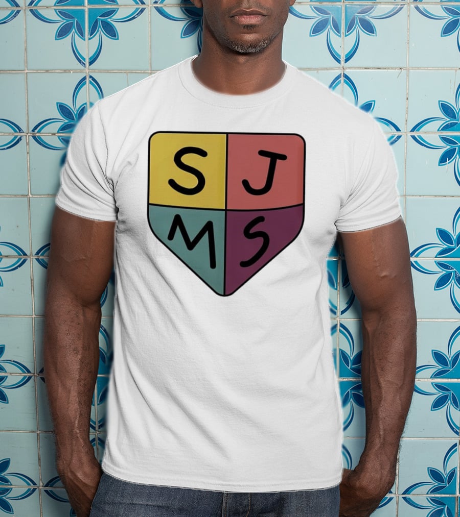 Saint James Middle School SJMS Shield Emblem T-Shirt