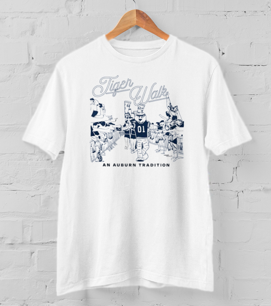 Tiger Walk An Auburn Tradition Auburn University Football Ritual T-Shirt