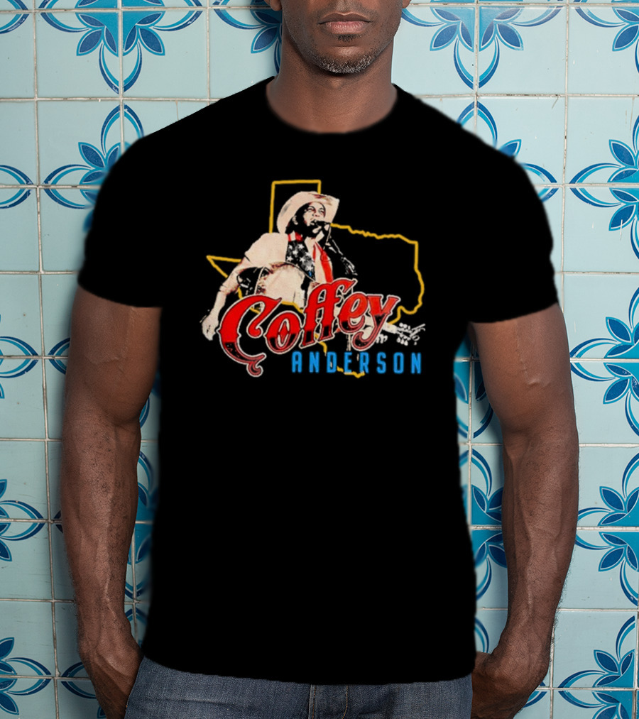 Coffey Anderson Texas Outline Cowboy Music T-Shirt