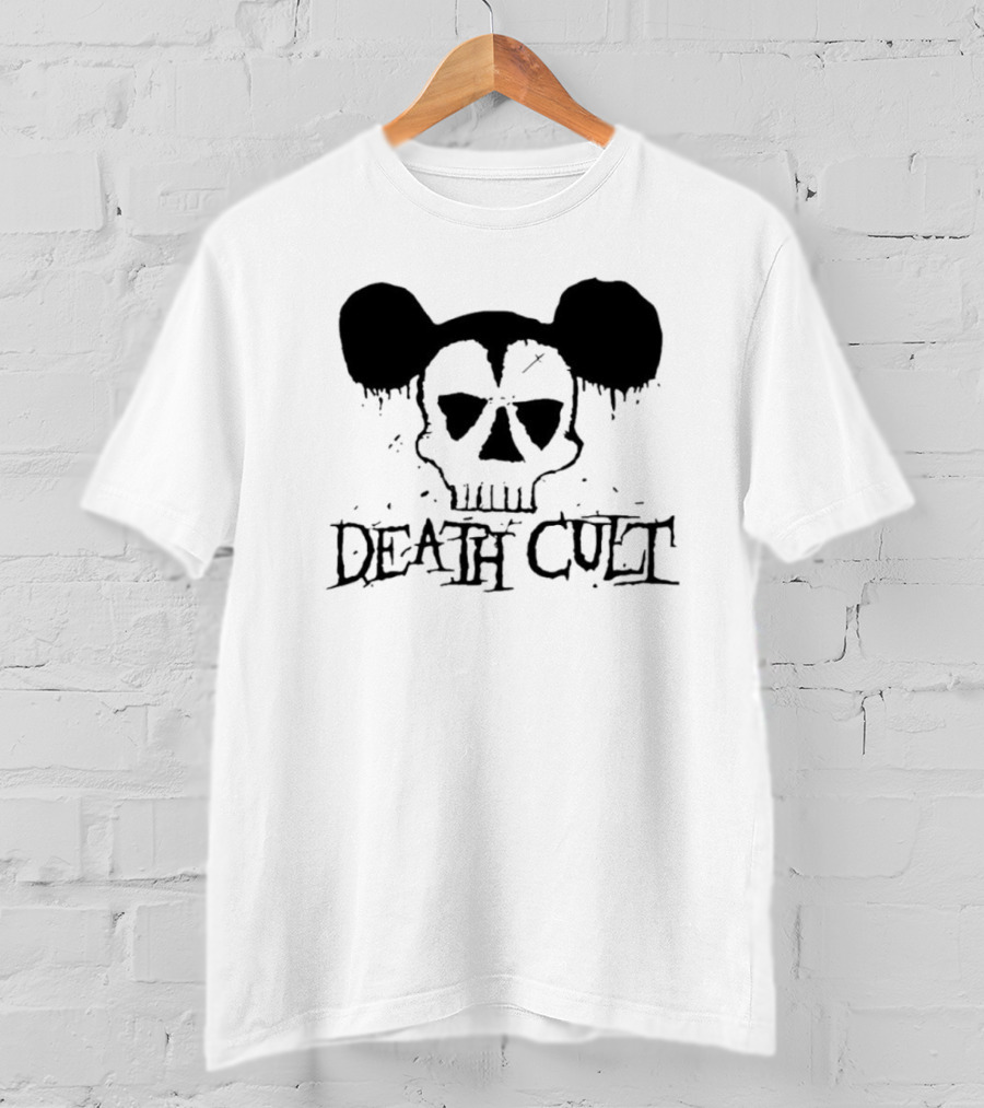 Death Cult Skull With Mouse Ears 8323 T-Shirt