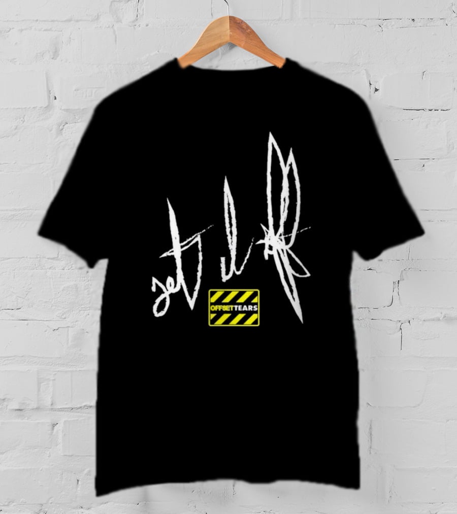 OFFSET TEARS 4 Caution Tape Signature T-Shirt
