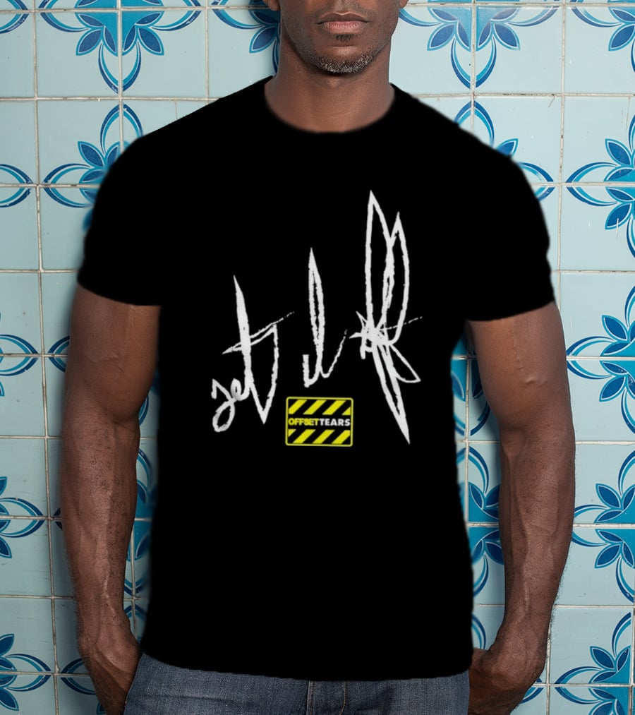OFFSET TEARS 4 Caution Tape Signature T-Shirt
