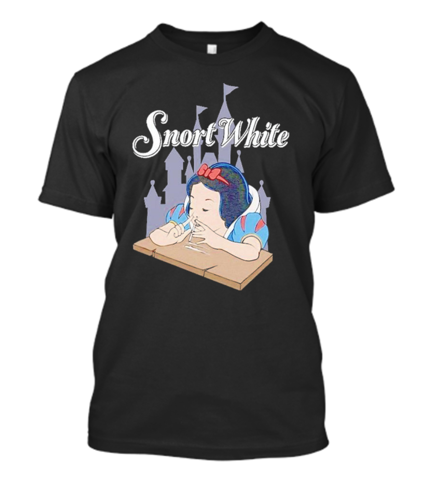 Snort White Castle Background Unethical Threads T-Shirt