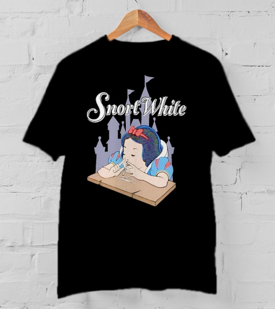 Snort White Castle Background Unethical Threads T-Shirt