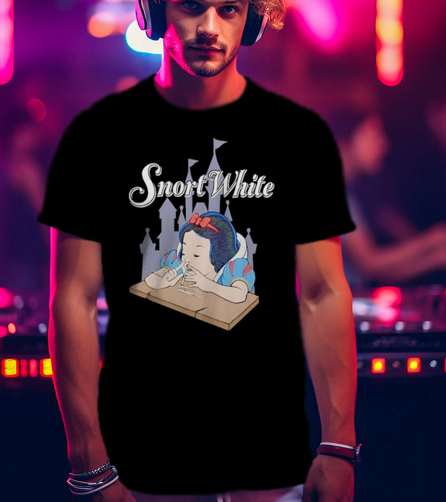 Snort White Castle Background Unethical Threads T-Shirt