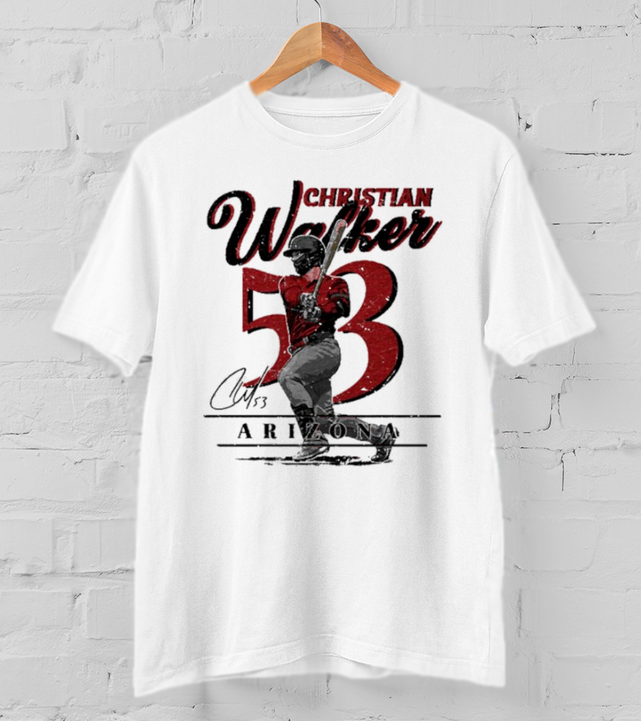 Christian Walker Arizona 53 Baseball Player T-Shirt