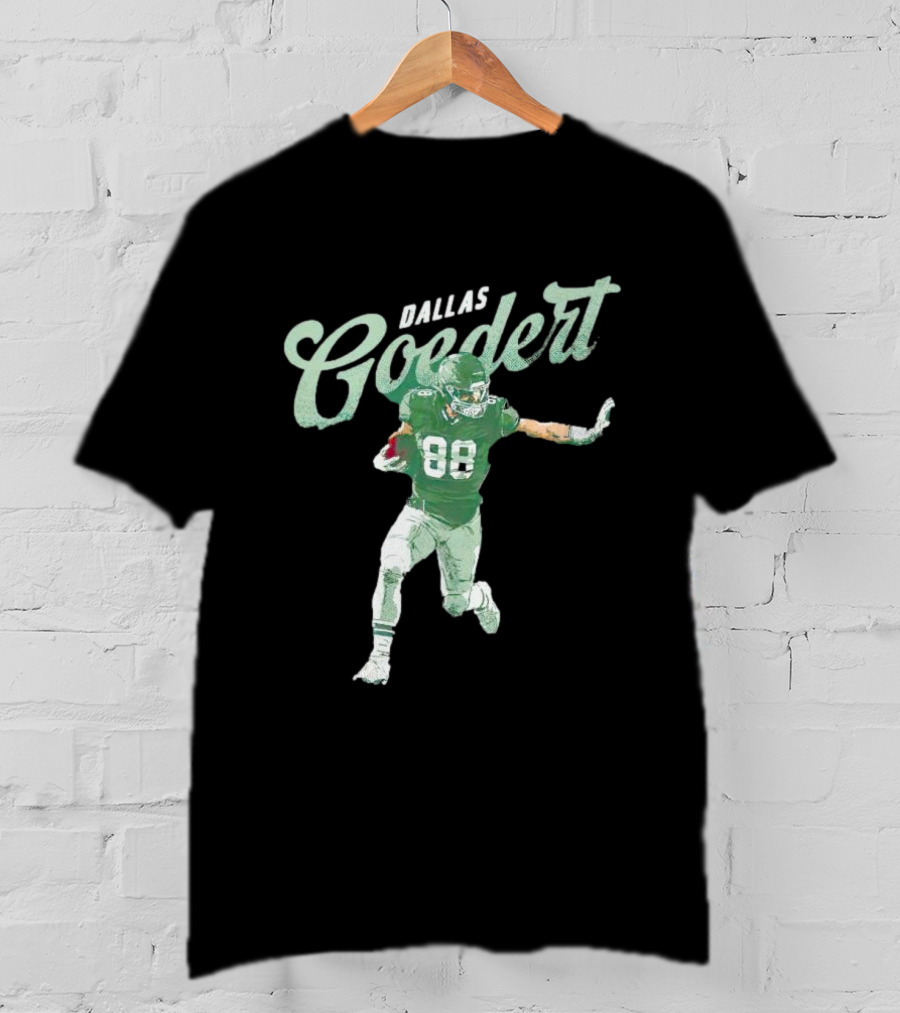 Dallas Goedert Philadelphia Eagles Football Player 88 Action Pose T-Shirt