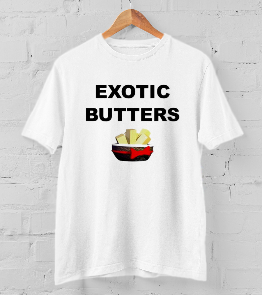 EXOTIC BUTTERS Basket With Red Bow T-Shirt