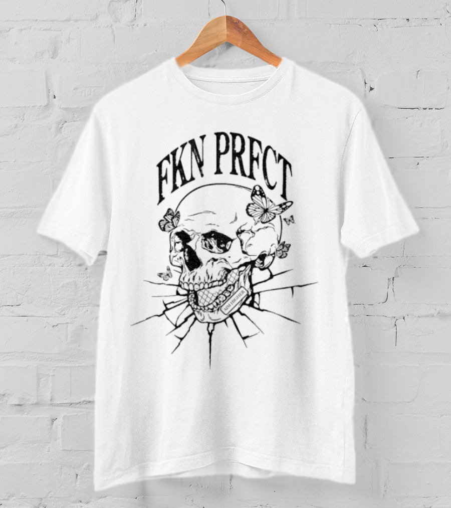 FKN PRFCT Butterflies Skull T-Shirt