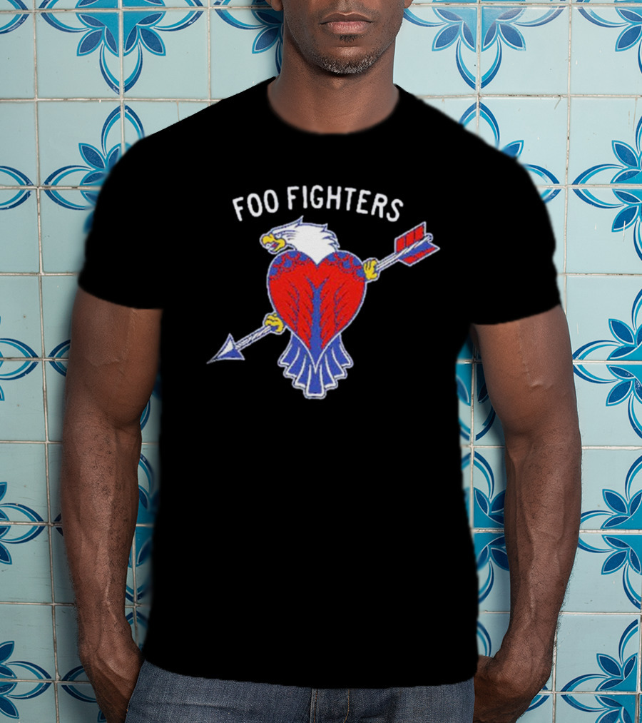 Foo Fighters Eagle Heart Arrow T-Shirt