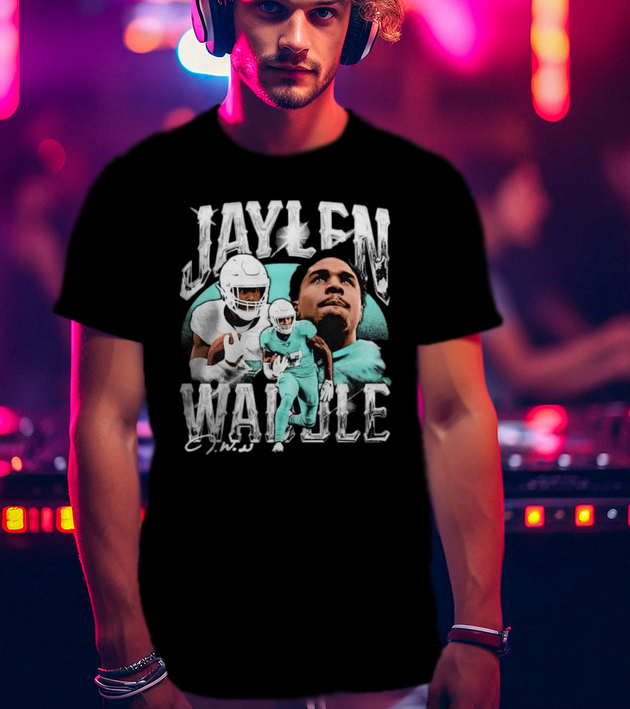 Jaylen Waddle Miami Dolphins Signature J.W T-Shirt