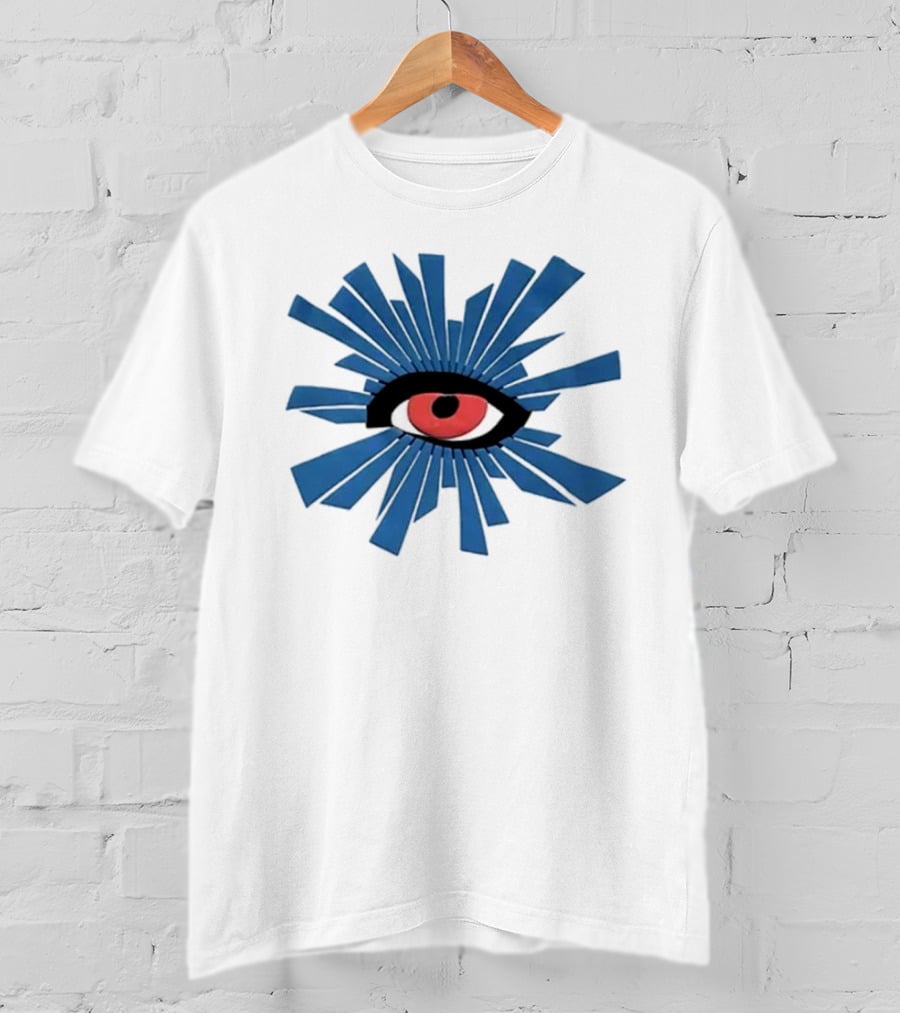 House Of Errors Eye Design With Radiant Blue And Red Iconic Elements T-Shirt