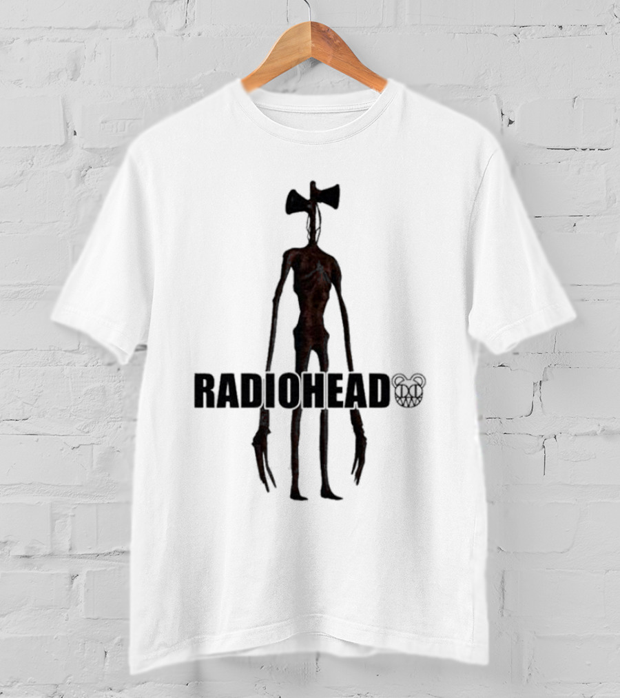 RADIOHEAD Siren Head Bear Logo Combination T-Shirt