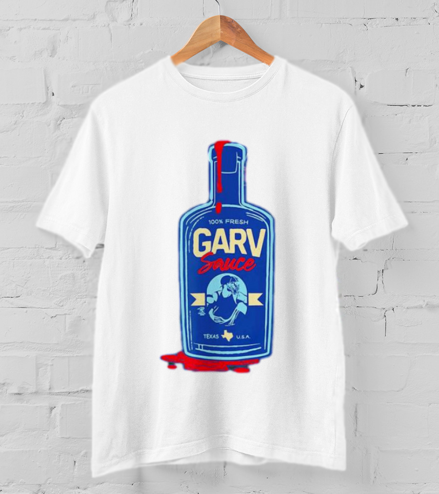Mitch Garver Garv Sauce Texas Rangers 100% Fresh Texas U.S.A T-Shirt