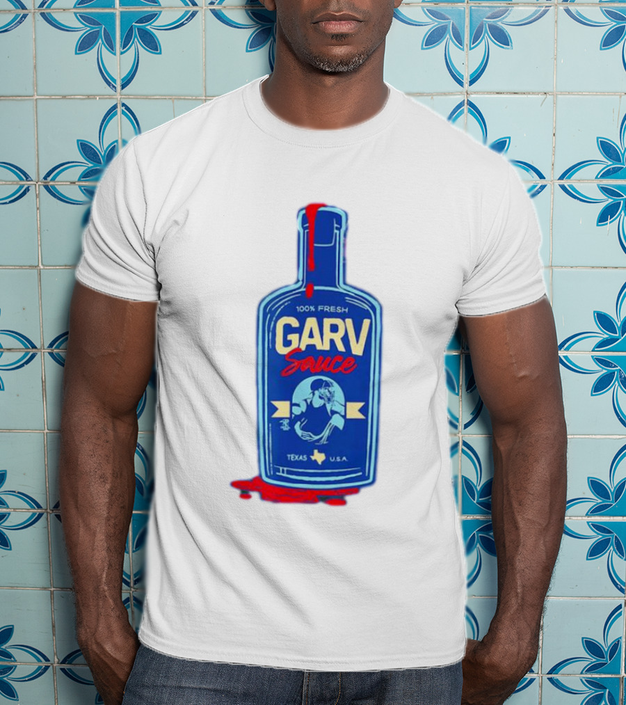 Mitch Garver Garv Sauce Texas Rangers 100% Fresh Texas U.S.A T-Shirt