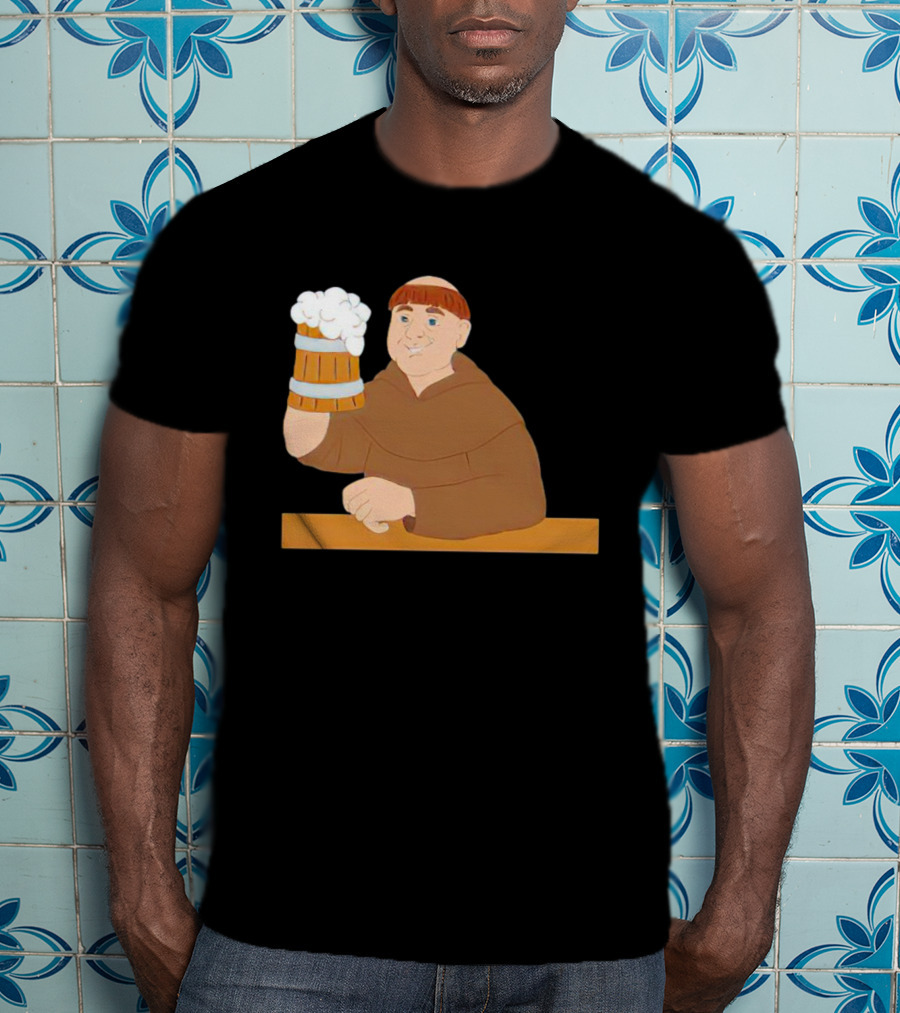 Socktoberfest Monk Raising Beer Mug T-Shirt