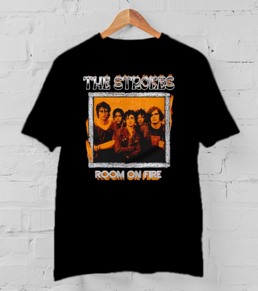 The Strokes Room On Fire Album Art Band Photo T-Shirt
