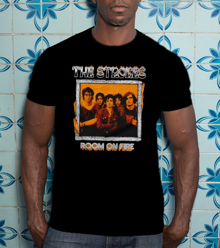 The Strokes Room On Fire Album Art Band Photo T-Shirt
