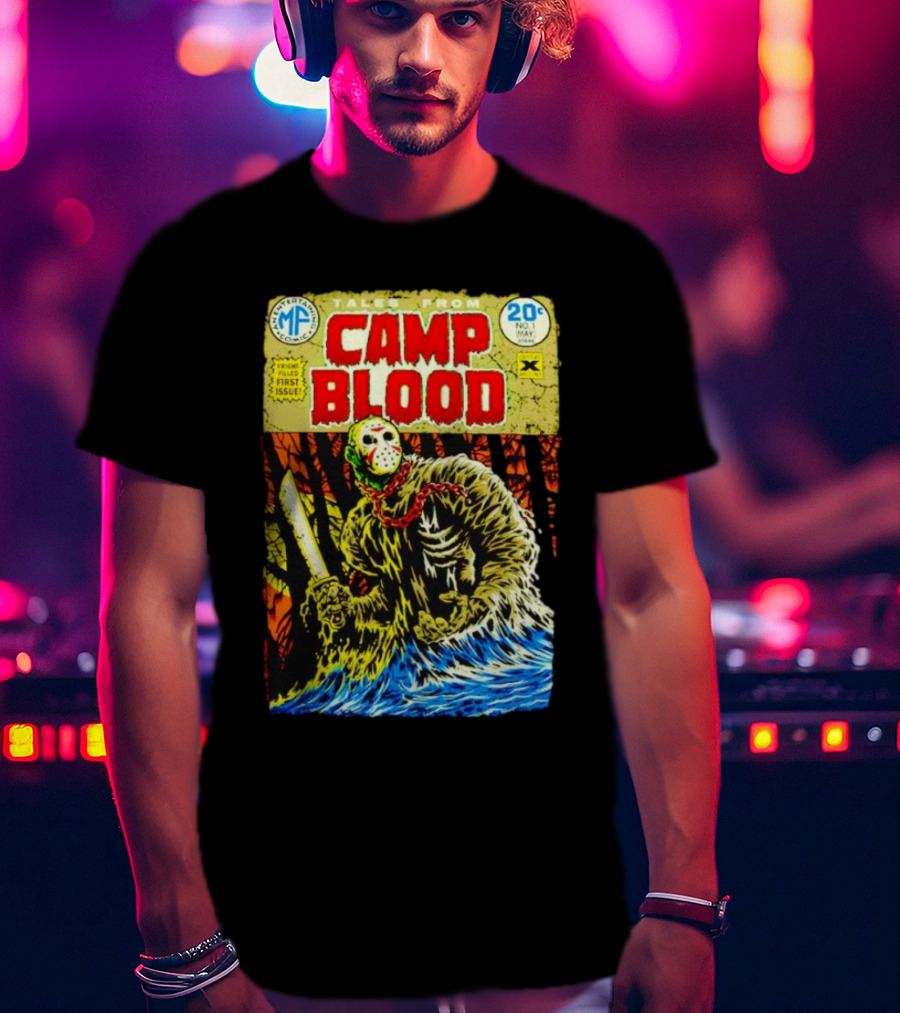Tales From Camp Blood First Issue Jason Voorhees Comic Style 20¢ No. 1 May T-Shirt
