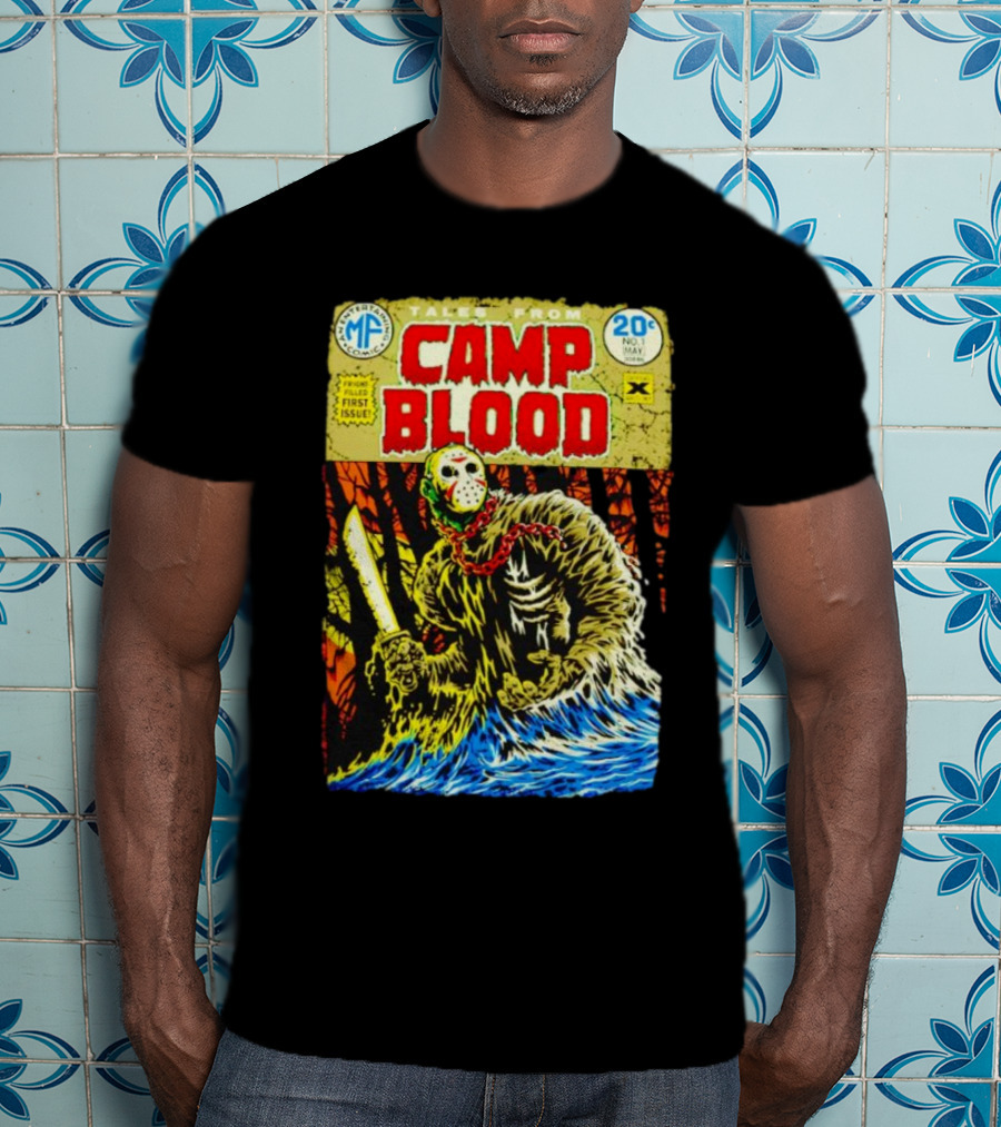 Tales From Camp Blood First Issue Jason Voorhees Comic Style 20¢ No. 1 May T-Shirt