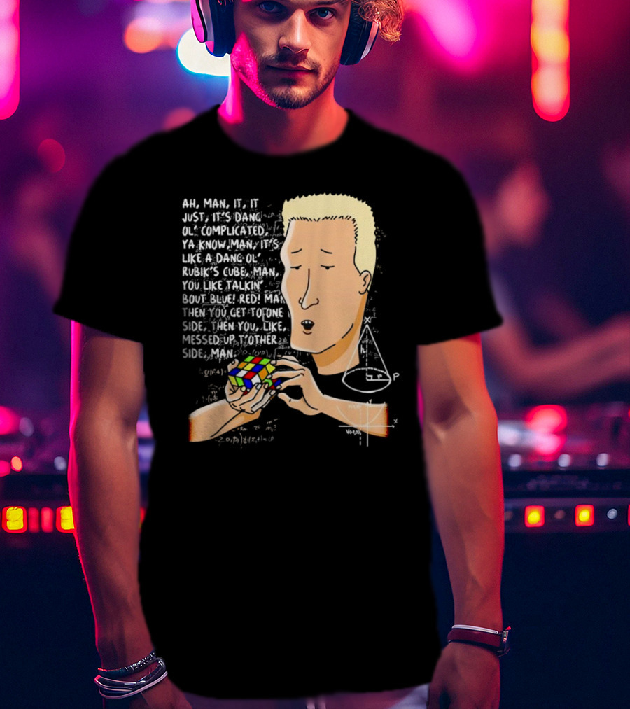 Ah Man Dang Ol’ Complicated Life Rubik’s Cube Man T-Shirt