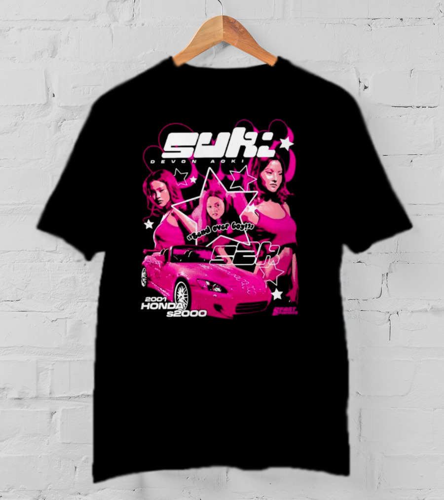 Suki Devon Aoki 2F2f 2001 Honda S2000 Racer Girl Power T-Shirt