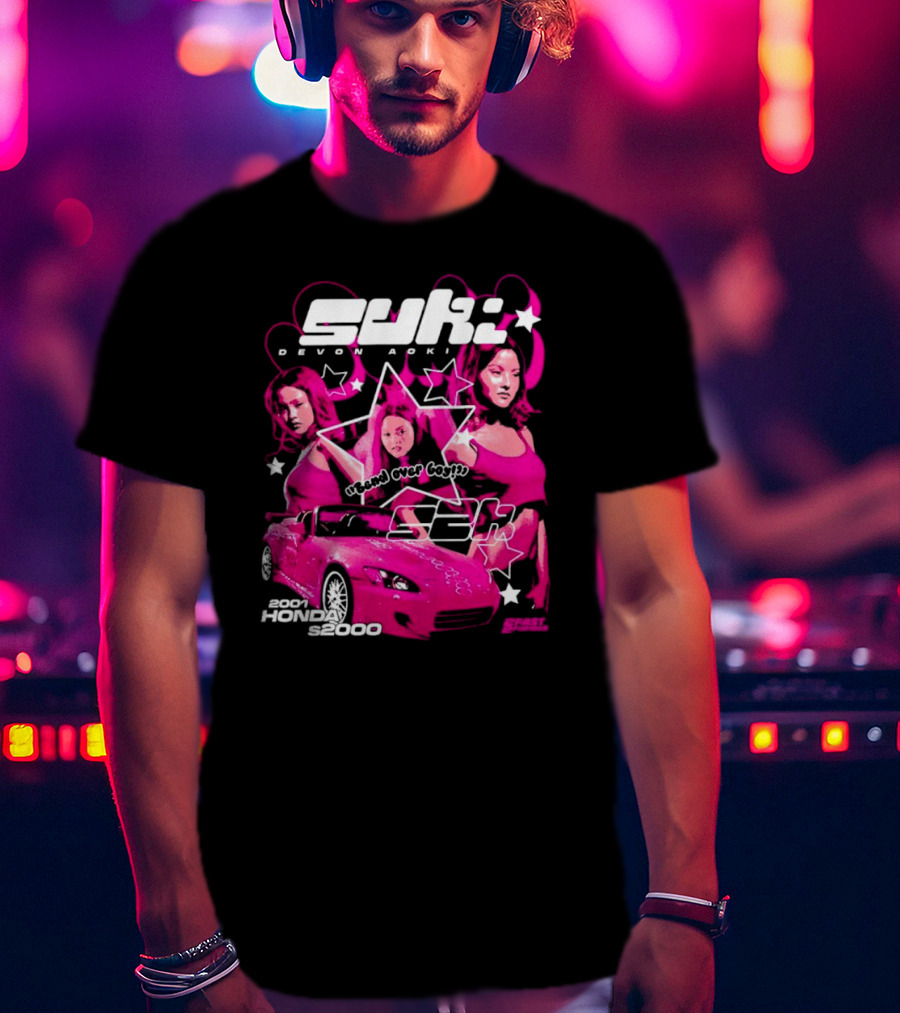Suki Devon Aoki 2F2f 2001 Honda S2000 Racer Girl Power T-Shirt