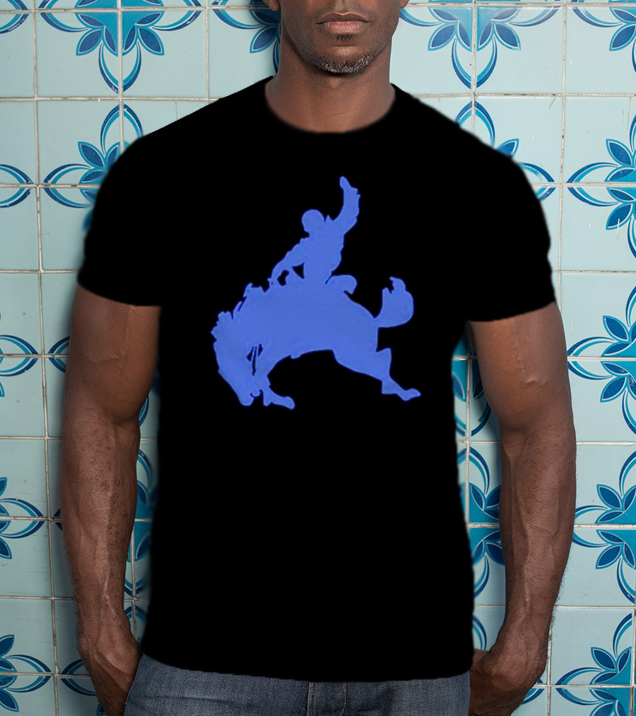Bad Bunny Bucking Blue Cowboy T-Shirt