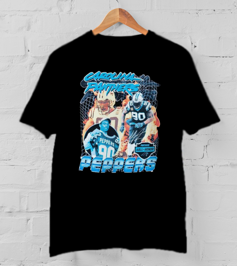 Carolina Panthers Julius Peppers Hall Of Honor 90 T-Shirt