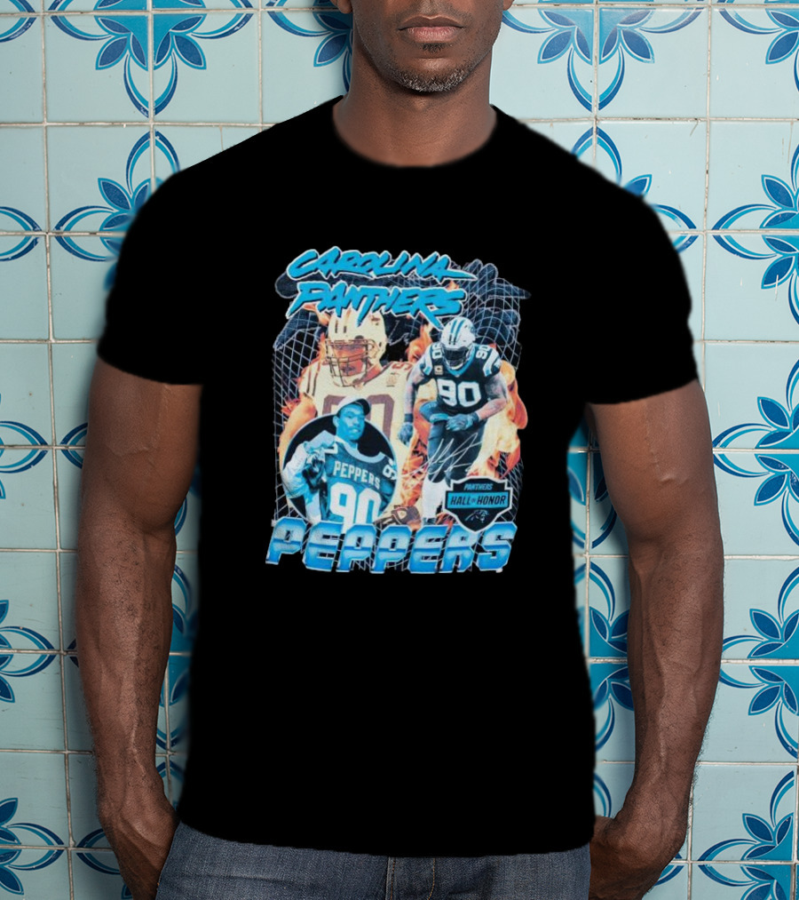 Carolina Panthers Julius Peppers Hall Of Honor 90 T-Shirt