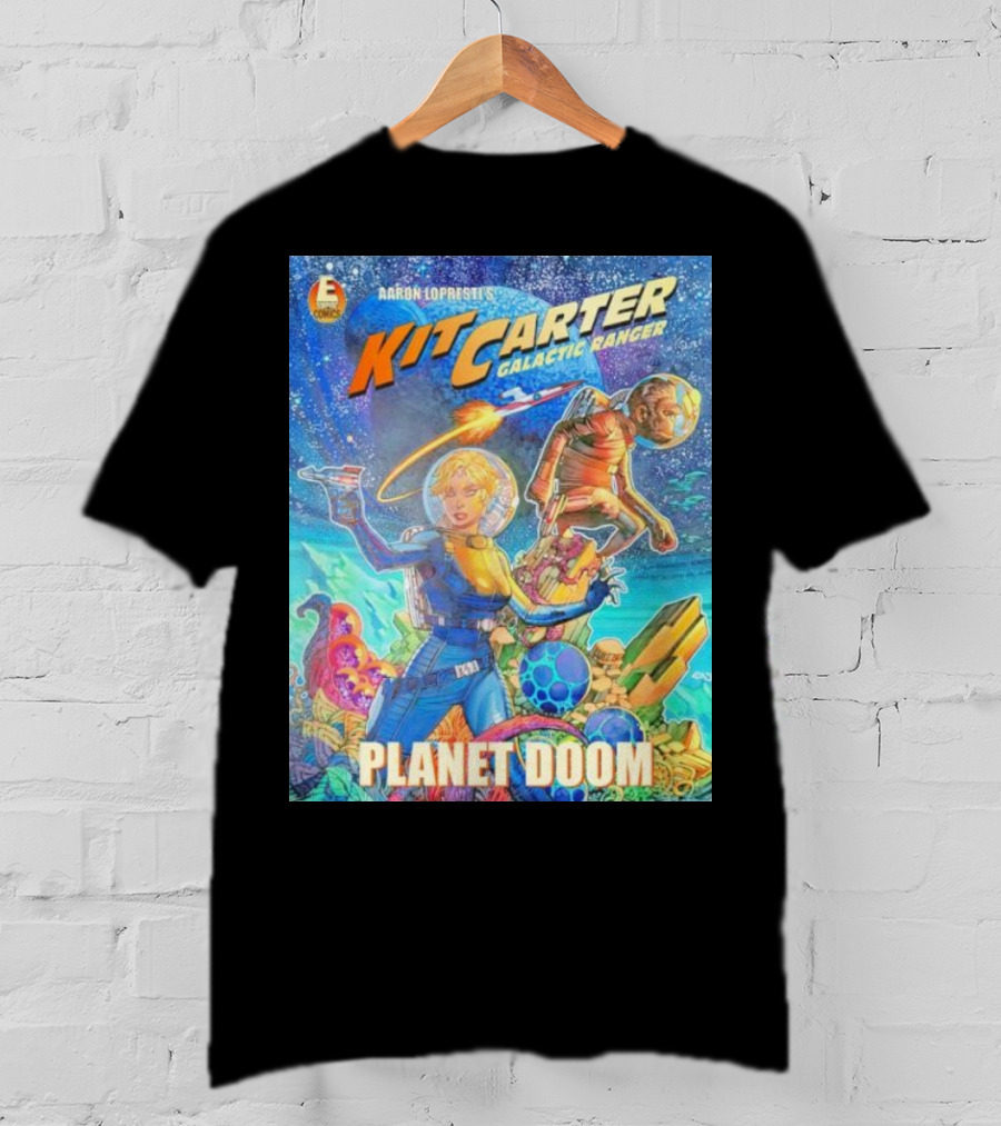 Kit Carter Galactic Ranger Planet Doom Halloween Edition Comic Cover T-Shirt