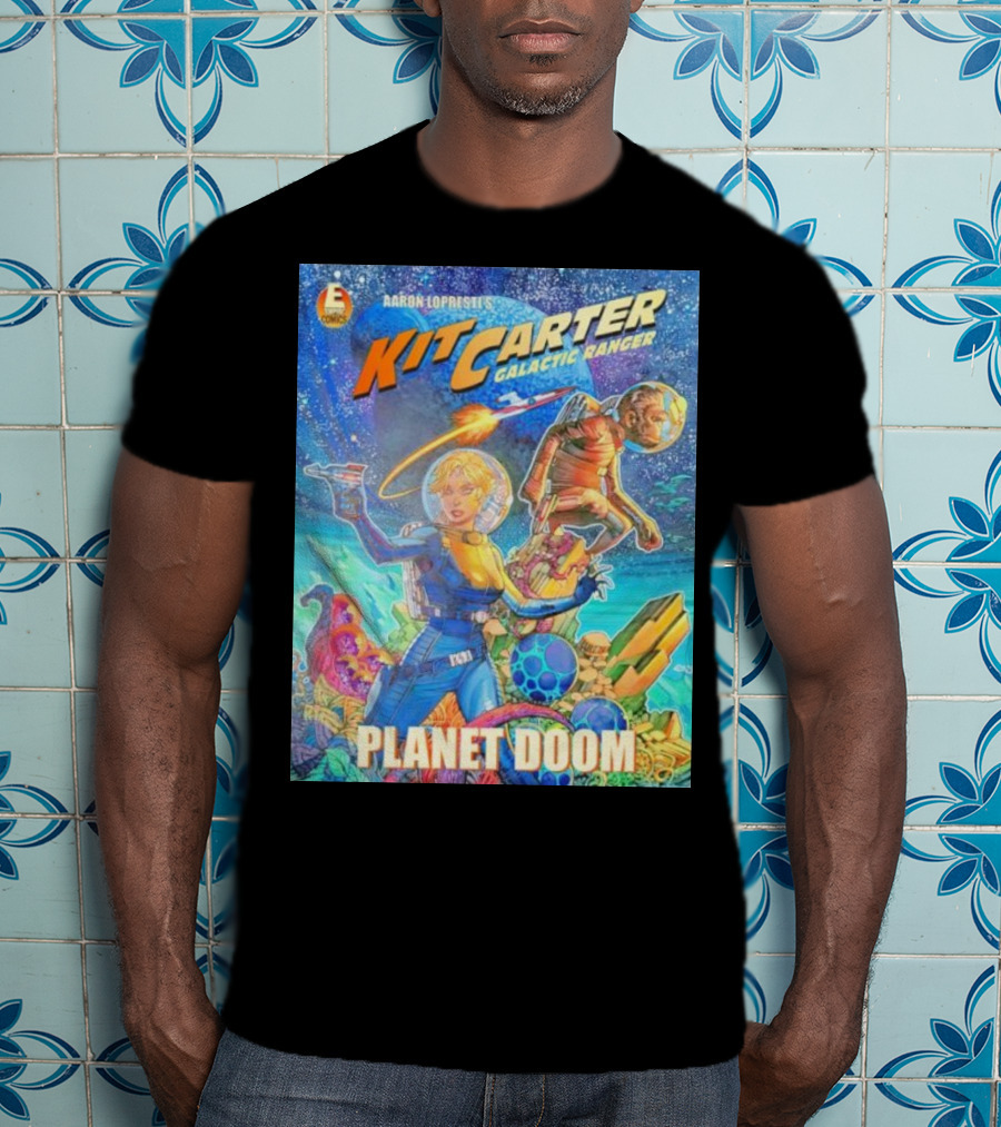 Kit Carter Galactic Ranger Planet Doom Halloween Edition Comic Cover T-Shirt