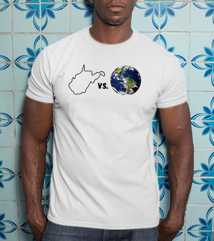 West Virginia Vs. Earth Map Challenge T-Shirt