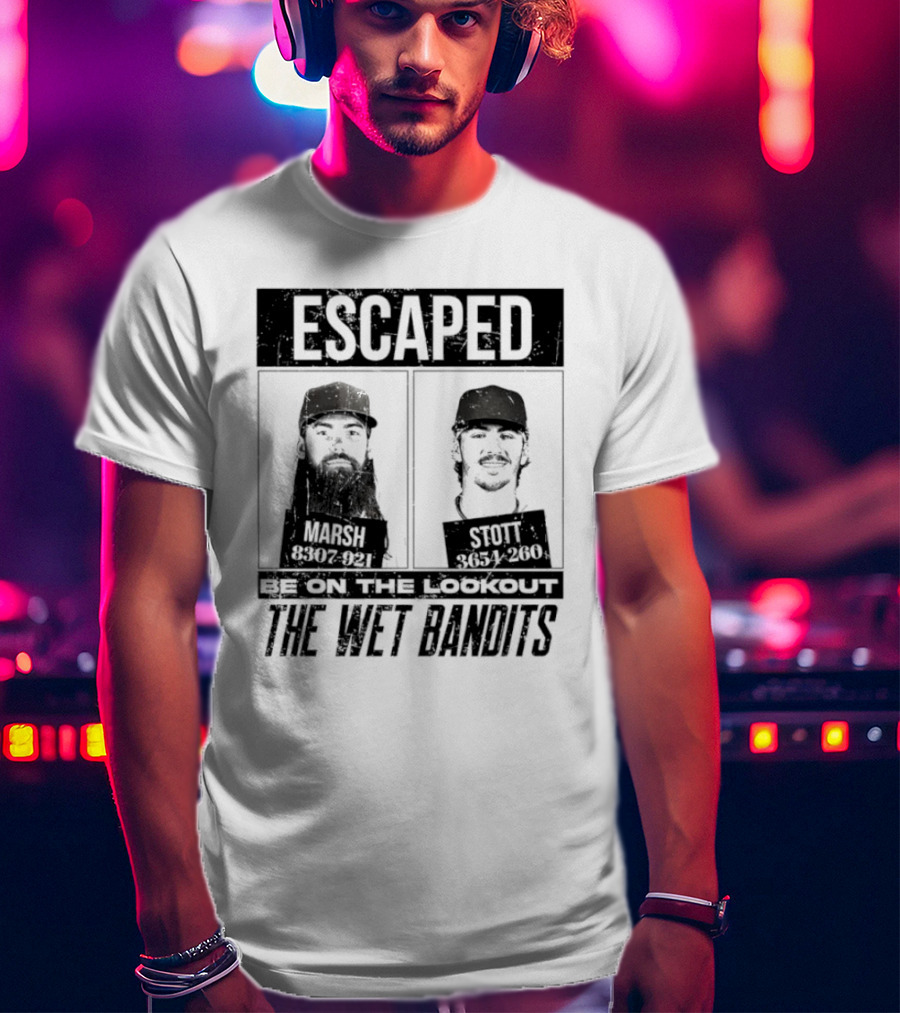 Escaped Be On The Lookout Wet Bandits Marsh Stott T-Shirt