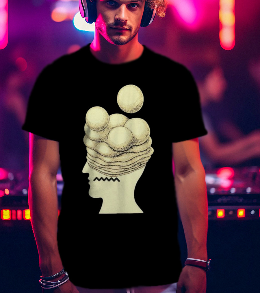 Brain Dead Growth Surreal Layers Optical Illusion T-Shirt