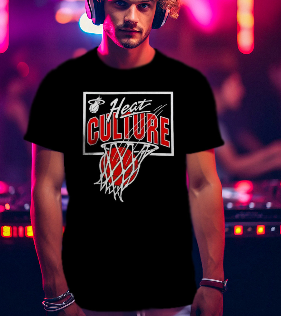 Heat Culture Basketball Net Miami Heat T-Shirt