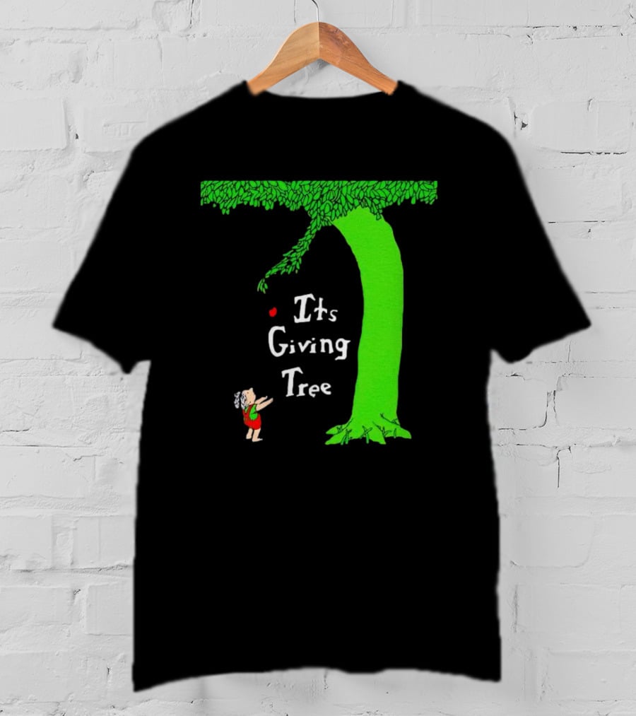 Its Giving Tree With Child And Green Tree T-Shirt