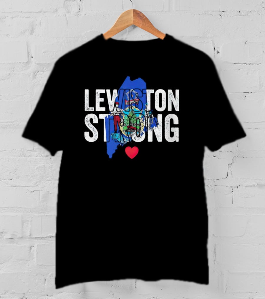 Lewiston Strong Maine Heart T-Shirt