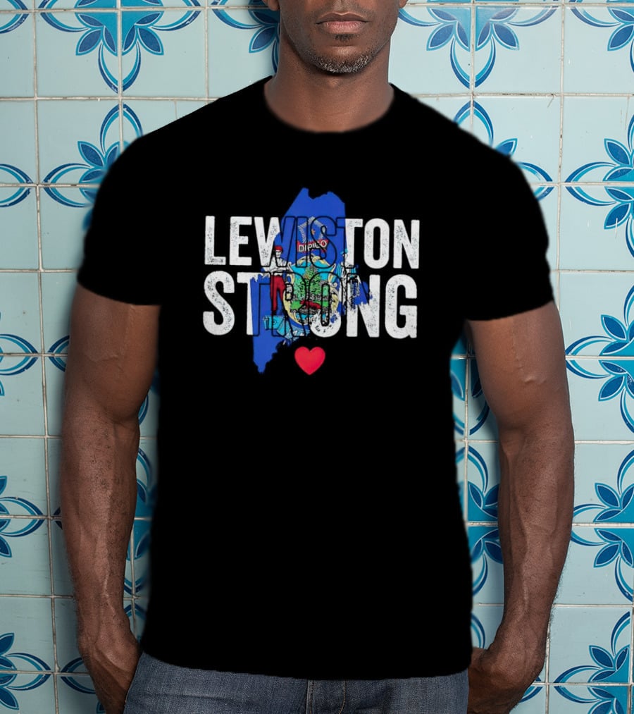 Lewiston Strong Maine Heart T-Shirt