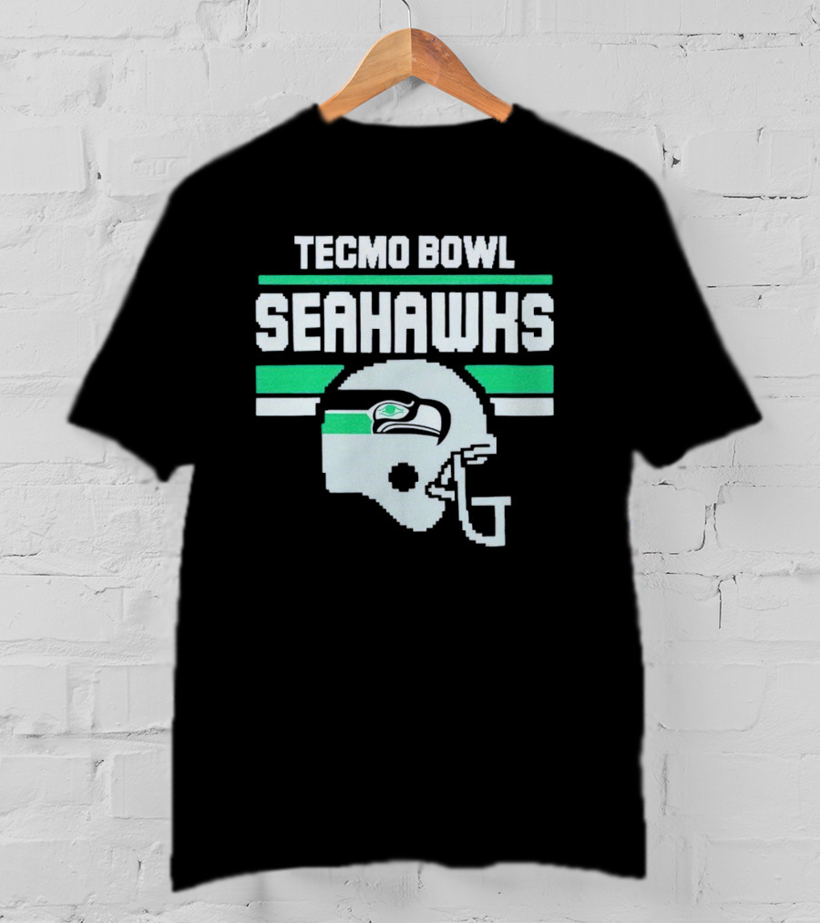 Tecmo Bowl Seattle Seahawks Helmet T-Shirt