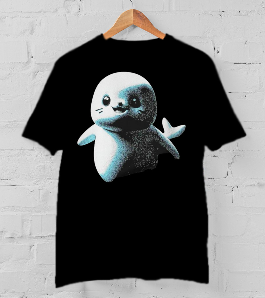 Distressed Spectre Sappy Seals Cute Sea Animal T-Shirt